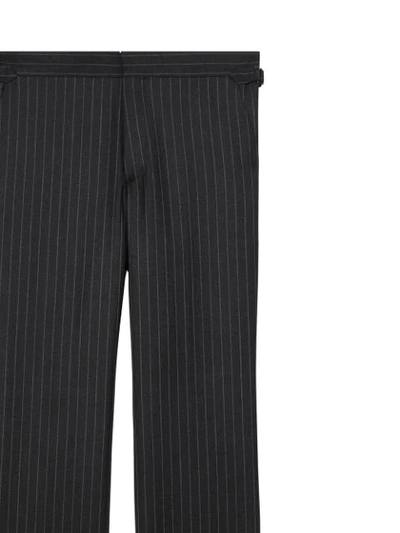 Shop Burberry English Fit Pinstriped Wool Suit In Grey