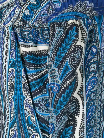 Shop Etro Paisley Swim Shorts In Blue