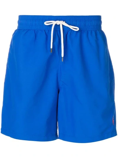 Shop Polo Ralph Lauren Drawstring Swim Shorts In Blue