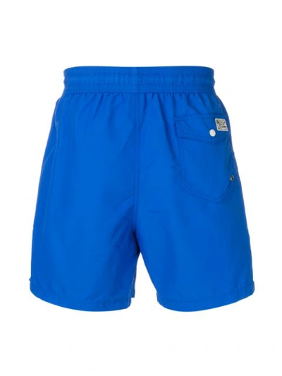 Shop Polo Ralph Lauren Drawstring Swim Shorts In Blue