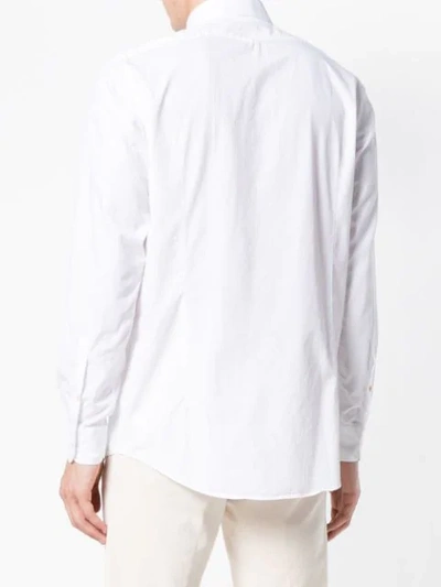 Shop Massimo Alba Classic Plain Shirt In White