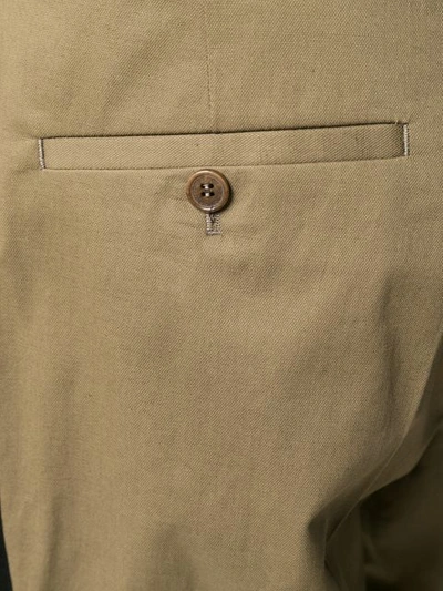 Shop Neil Barrett Tailored Cropped Trousers In Green