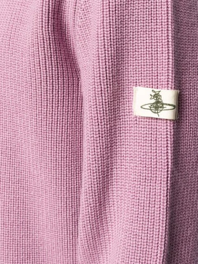 Shop Vivienne Westwood Turtleneck Knit Sweater In Pink