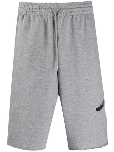 Shop Nike Printed Track Shorts - Grey