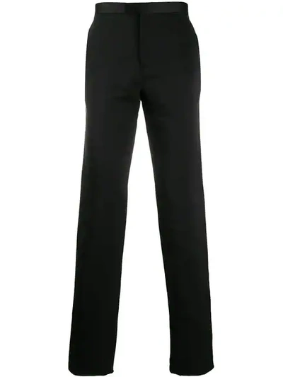 Shop Raf Simons Slim-fit Tailored Trousers In Black