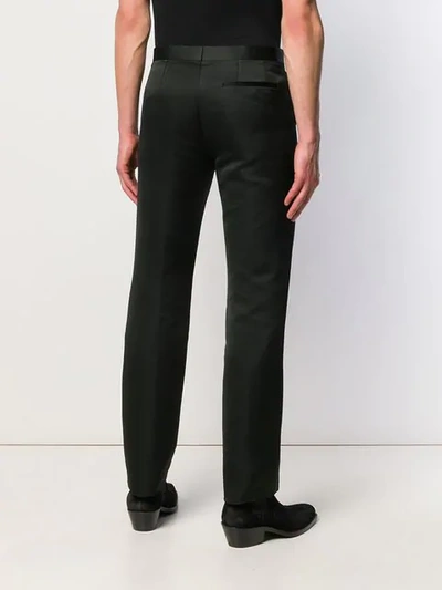 Shop Raf Simons Slim-fit Tailored Trousers In Black