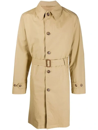 Shop Polo Ralph Lauren Belted Trench Coat In Neutrals
