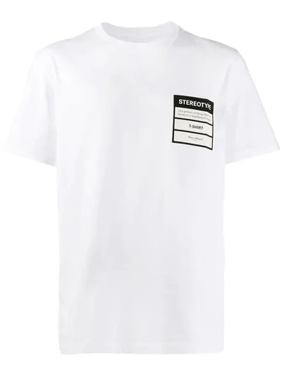 Shop Maison Margiela Stereotype T-shirt In White
