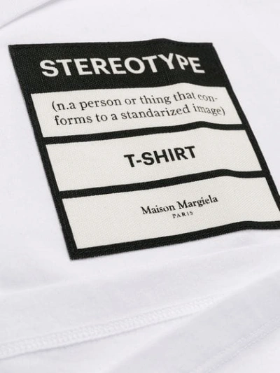 MAISON MARGIELA STEREOTYP T恤 - 白色