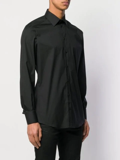 Shop Dolce & Gabbana Classic Poplin Shirt In Black