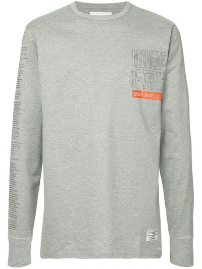 Shop Makavelic Mot Sweatshirt In Grey