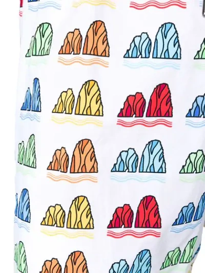 Shop Capricode Faraglioni Print Swim Shorts In Multicolour