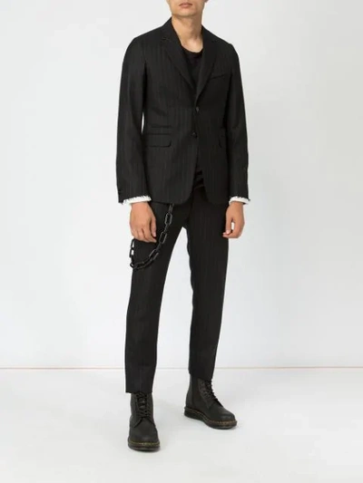 Shop Miharayasuhiro Maison Mihara Yasuhiro Two Button Blazer - Black