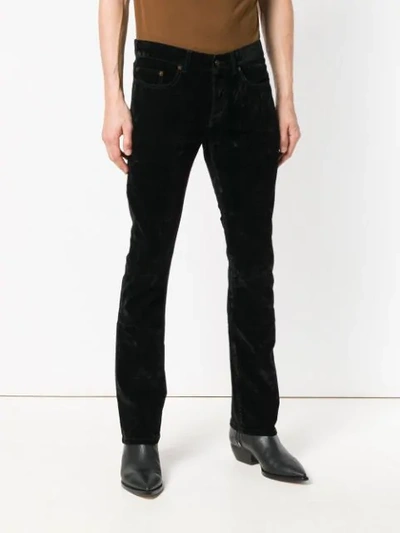 Shop Saint Laurent Slim Fit Jeans In Black