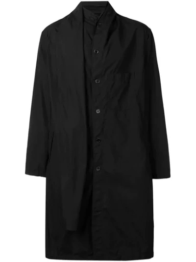 Shop Yohji Yamamoto Deconstructed Shirt In Black