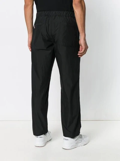 Shop Valentino Elasticated Waist Trousers In Black