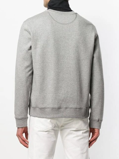 Shop Valentino Vltn Sweatshirt In Grey