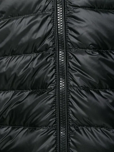 Shop Moncler Zipped Hooded Vest In 999 Black