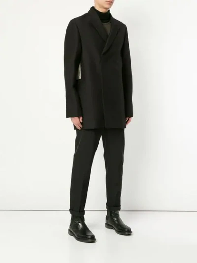 Shop Rick Owens Bell Jmf Oversized Jacket In Black