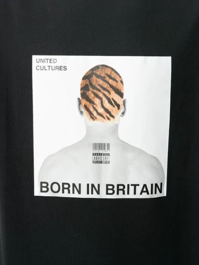 Shop Neil Barrett 'born In Britain' T-shirt In Black