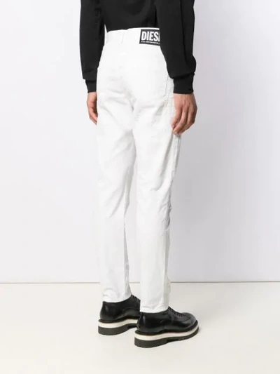 Shop Diesel Slim-fit Jeans In White