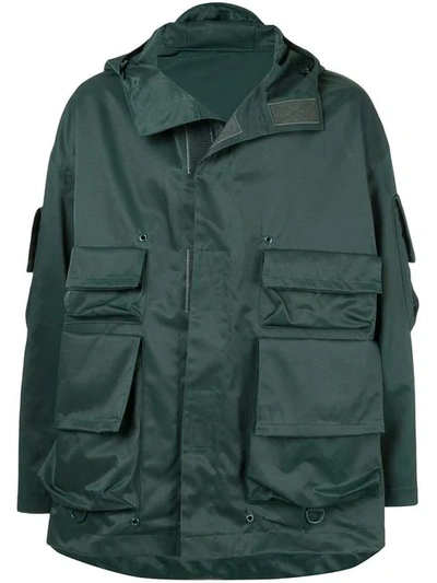 Shop Undercover Military-styled Coat In Green