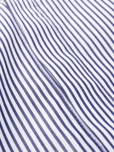 Shop Juunj Striped Shirt In Blue