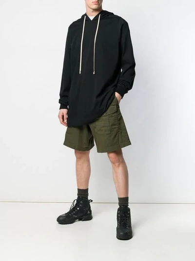 Shop Dsquared2 Deconstructed Cargo Shorts In Green