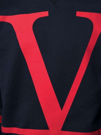 Shop Valentino Vlogo Sweatshirt In Black