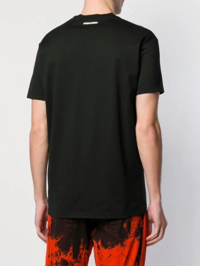 Shop Dsquared2 Icon Print T-shirt In Black