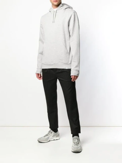 Shop Norse Projects Classic Plain Hoodie - Grey