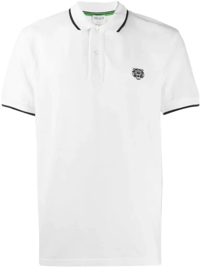 Shop Kenzo Klassisches Poloshirt - Weiss In White