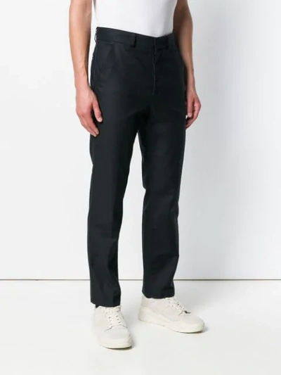 Shop Ami Alexandre Mattiussi Straight Fit Trousers In Black