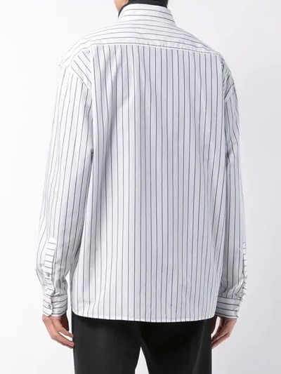 Shop The Celect Striped Long In White - Black Striped