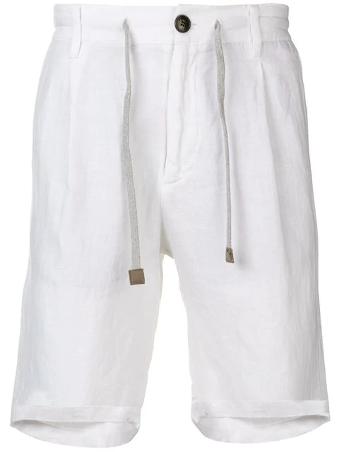 Eleventy Tailored Shorts In 00 White | ModeSens