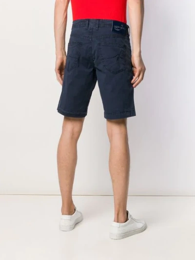 Shop Jacob Cohen Classic Cargo Shorts In Blue