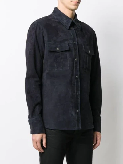 Shop Tom Ford Classic Shirt In Blue