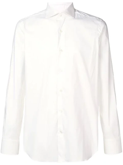 Shop Alessandro Gherardi Spread Collar Shirt In White