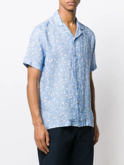 BLUEMINT LEAF PRINT SHIRT 