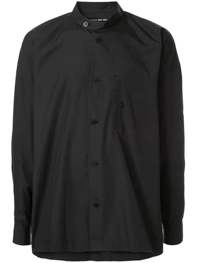 Shop Issey Miyake Oversized Shirt In Black