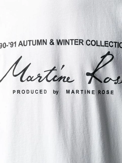 Shop Martine Rose Logo Print Sweatshirt In Wht White