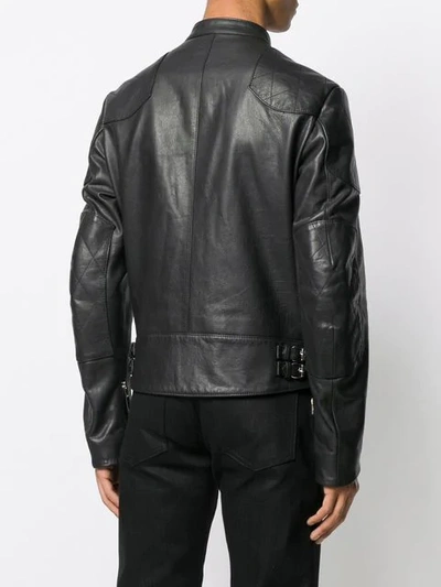 Shop Zilver 'racing' Jacke Mit Reissverschluss In Black