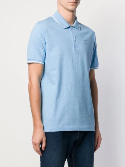 Shop Paul & Shark Short-sleeved Polo Shirt In Blue