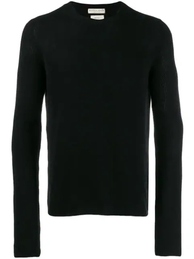 Shop Bottega Veneta Long Sleeved Sweatshirt In Black