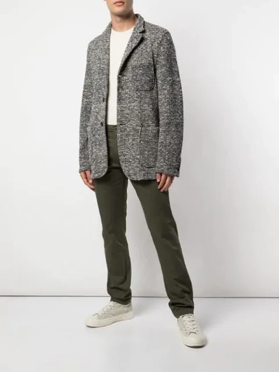 Shop Engineered Garments Knit Jacket In Blue