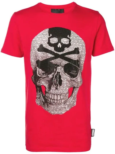 Shop Philipp Plein Skull T In Red