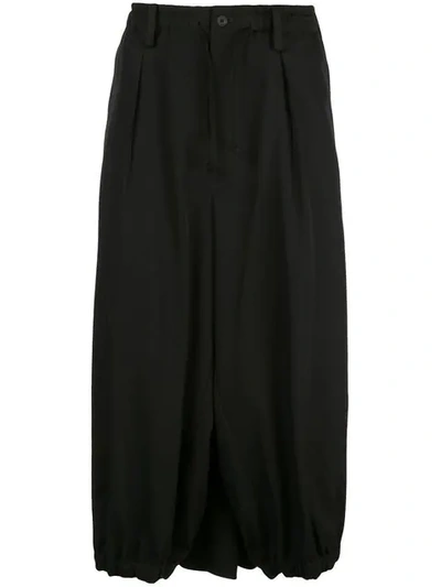 Shop Yohji Yamamoto Cropped Loose In Black