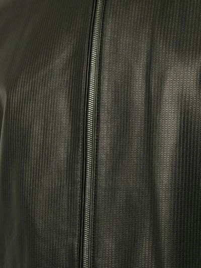 Shop D'urban Flight Leather Jacket In Black