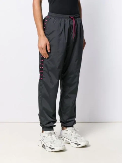 Shop Fendi Bag Bugs Track Pants In Grey