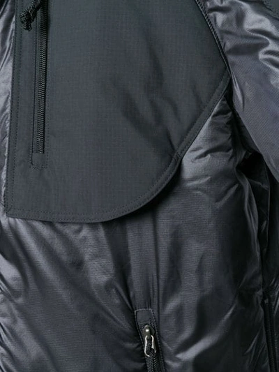 Shop Junya Watanabe Zipped Hooded Jacket In Black